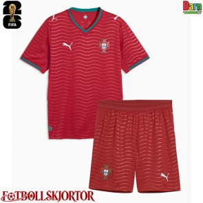 Portugal Hemmakläder Barn VM 2026 Kortärmad (+ Korta byxor)